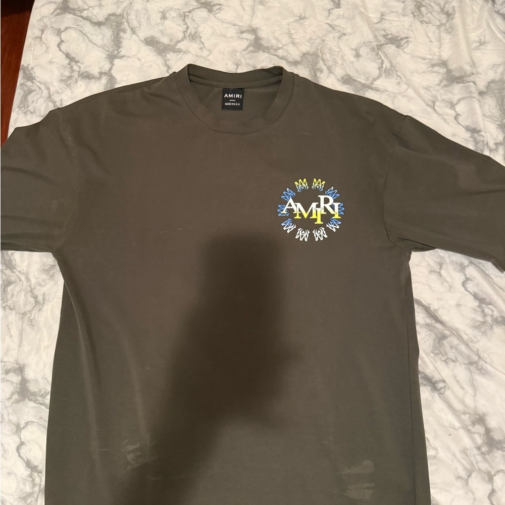 AMIRI Dark Green Graphic Tee